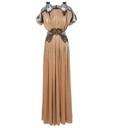 Costarellos Lace-trimmed Lurex georgette gown | Thumbnail 1