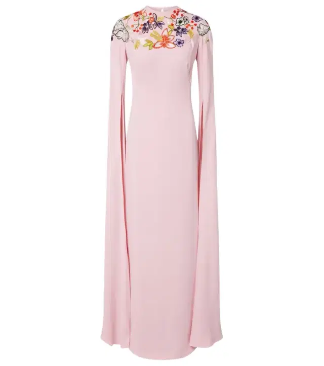 Embroidered gown