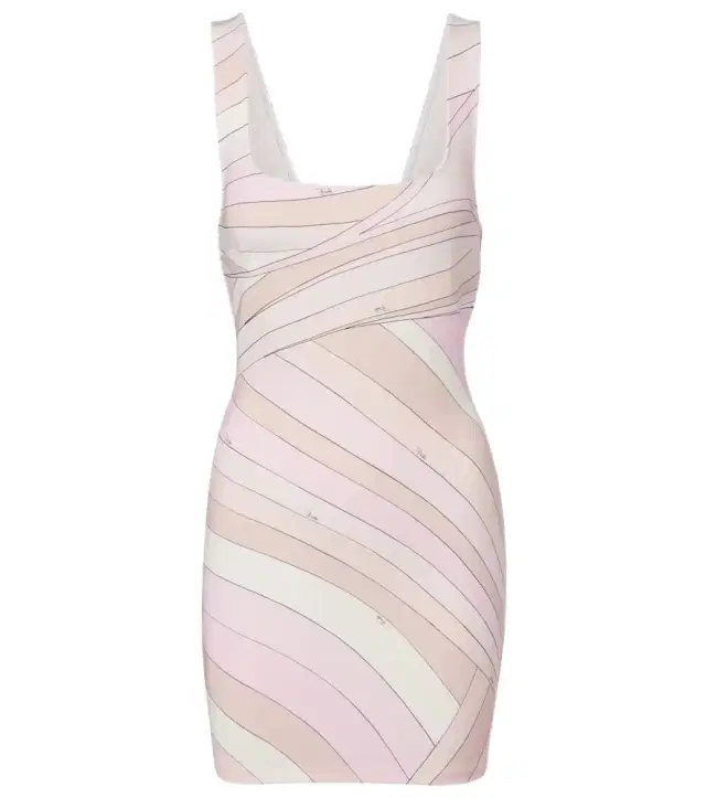 Iride jersey minidress