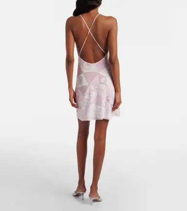 PUCCI Occhi draped satin jersey minidress | Thumbnail 5