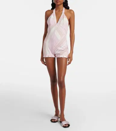 PUCCI Iride satin jersey romper | Thumbnail 2