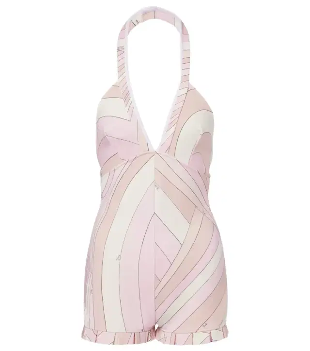 Iride satin jersey romper