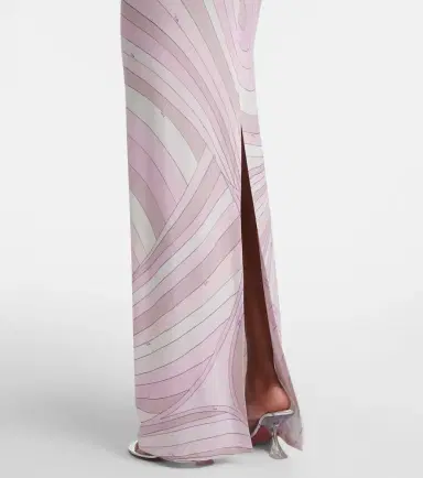 PUCCI Iride halterneck satin jersey maxi dress | Thumbnail 2 PUCCI Iride halterneck satin jersey maxi dress | Thumbnail 2