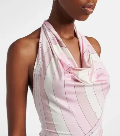 PUCCI Iride halterneck satin jersey maxi dress | Thumbnail 4 PUCCI Iride halterneck satin jersey maxi dress | Thumbnail 4