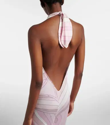 PUCCI Iride halterneck satin jersey maxi dress | Thumbnail 7 PUCCI Iride halterneck satin jersey maxi dress | Thumbnail 7