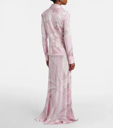 Pucci Iride satin jersey maxi skirt | Thumbnail 4
