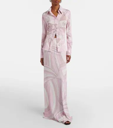 Pucci Iride satin jersey maxi skirt | Thumbnail 5