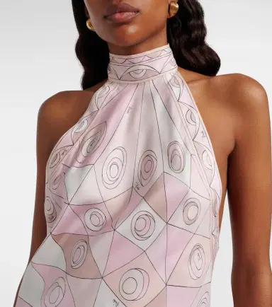 Pucci Occhi silk twill maxi dress | Thumbnail 6