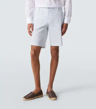 Vilebrequin Brad striped seersucker Bermuda shorts | Thumbnail 4