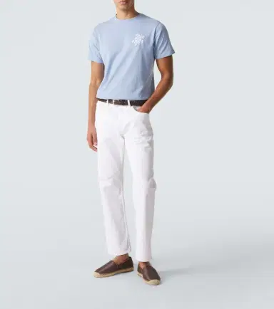 Vilebrequin Embroidered cotton jersey T-shirt | Thumbnail 3