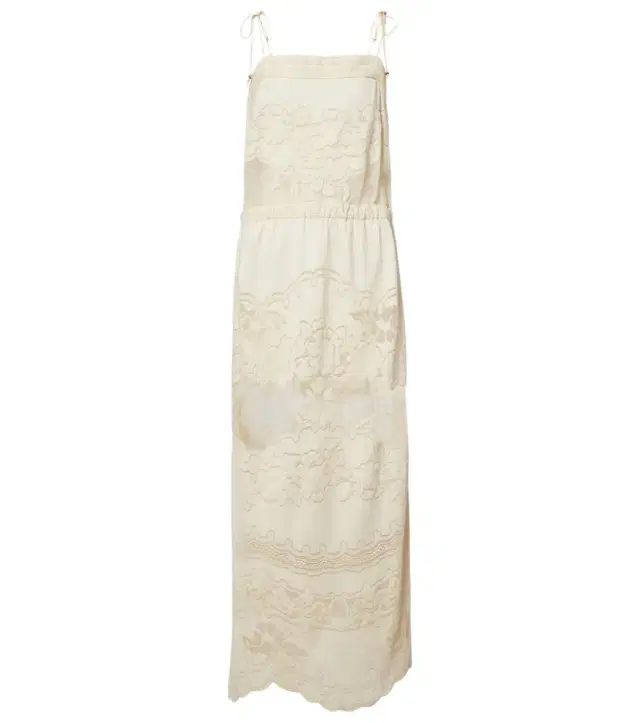 Souane embroidered cotton-blend maxi dress