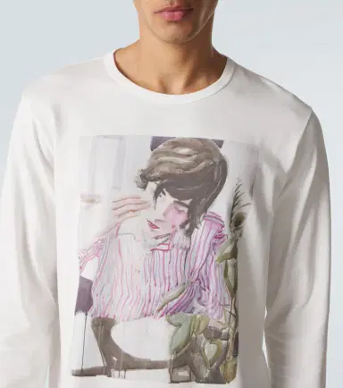 Junya Watanabe x Merz B. Schwanen cotton jersey T-shirt | Thumbnail 3