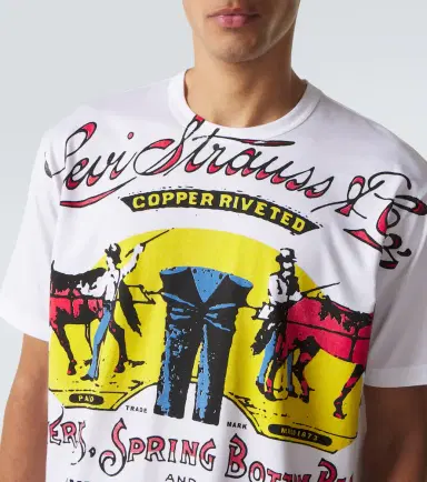 Junya Watanabe x Levi's printed cotton jersey T-shirt | Thumbnail 3 Junya Watanabe x Levi's printed cotton jersey T-shirt | Thumbnail 3