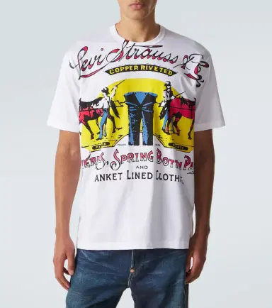 Junya Watanabe x Levi's printed cotton jersey T-shirt | Thumbnail 4 Junya Watanabe x Levi's printed cotton jersey T-shirt | Thumbnail 4