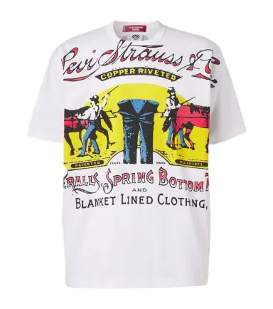 Junya Watanabe x Levi's printed cotton jersey T-shirt | Thumbnail 1 Junya Watanabe x Levi's printed cotton jersey T-shirt | Thumbnail 1