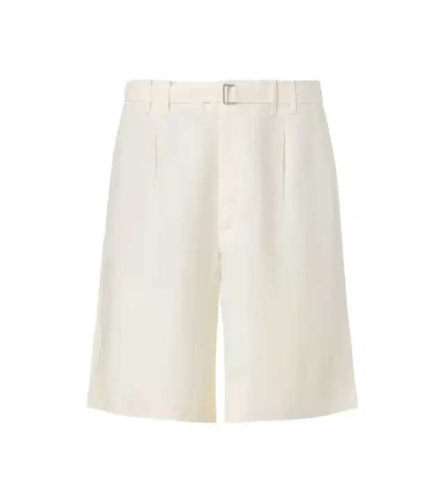 Stòffa Belted linen Bermuda shorts
