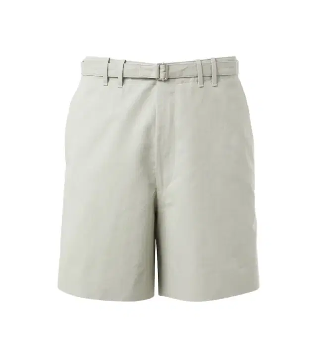 Stòffa Belted cotton and linen shorts