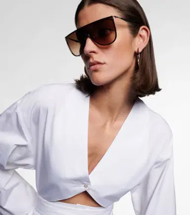 Alaïa Alaïa Lettering Logo flat-top sunglasses | Thumbnail 2