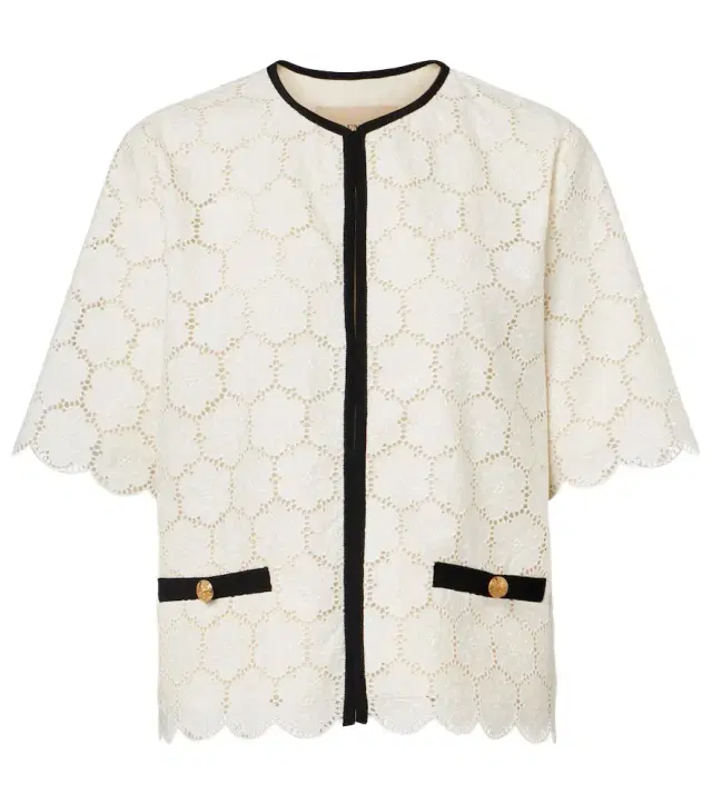Valentino Embroidered cotton jacket