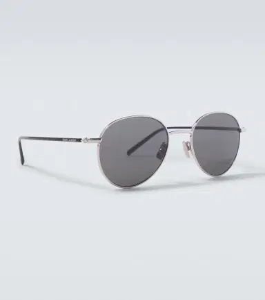 Saint Laurent Logo round glasses | Thumbnail 2