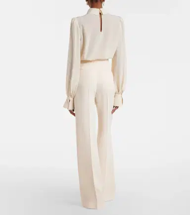 Valentino Cady Couture silk flared pants | Thumbnail 3 Valentino Cady Couture silk flared pants | Thumbnail 3