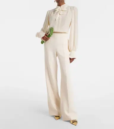 Valentino Cady Couture silk flared pants | Thumbnail 6 Valentino Cady Couture silk flared pants | Thumbnail 6