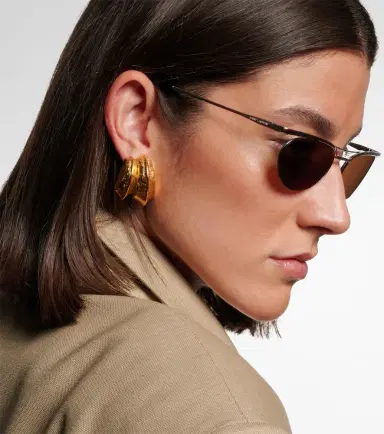 Saint Laurent SL Logo oval sunglasses | Thumbnail 4