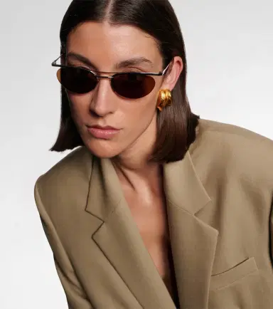 Saint Laurent SL Logo oval sunglasses | Thumbnail 5