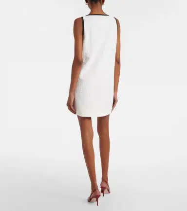 Valentino VLogo cotton tweed minidress | Thumbnail 5 Valentino VLogo cotton tweed minidress | Thumbnail 5