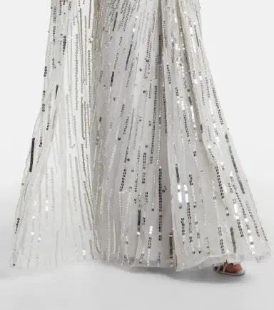 Jenny Packham Lotus Lady caped embellished gown | Thumbnail 6