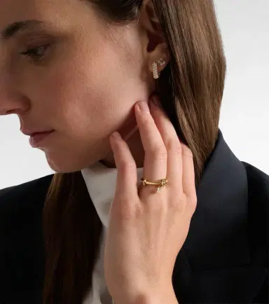 Spinelli Kilcollin Pia 925 sterling silver and 18kt gold ring with diamond | Thumbnail 3