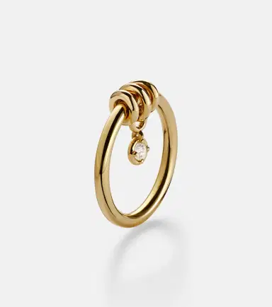 Spinelli Kilcollin Pia 925 sterling silver and 18kt gold ring with diamond | Thumbnail 4