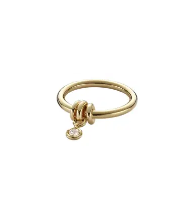Spinelli Kilcollin Pia 925 sterling silver and 18kt gold ring with diamond | Thumbnail 1