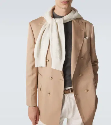 Brunello Cucinelli Silk and linen blazer | Thumbnail 4 Brunello Cucinelli Silk and linen blazer | Thumbnail 4