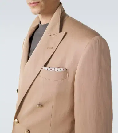Brunello Cucinelli Silk and linen blazer | Thumbnail 7 Brunello Cucinelli Silk and linen blazer | Thumbnail 7