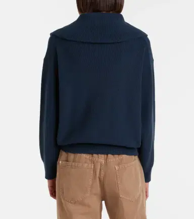 Brunello Cucinelli Monili cotton half-zip sweater | Thumbnail 4 Brunello Cucinelli Monili cotton half-zip sweater | Thumbnail 4