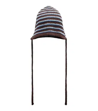 Miu Miu Knitted striped cotton hat | Thumbnail 1