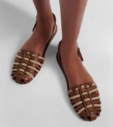Miu Miu Leather and suede fisherman sandals | Thumbnail 6 Miu Miu Leather and suede fisherman sandals | Thumbnail 6
