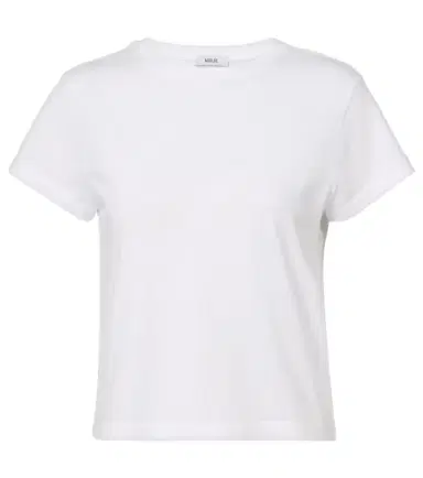 Agolde Adine cropped cotton jersey T-shirt | Thumbnail 1