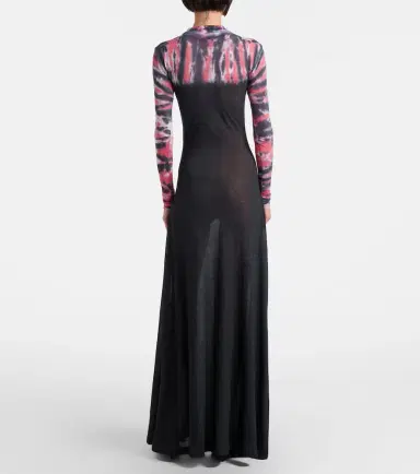 Balenciaga Printed tie-dye cotton-blend jersey maxi dress | Thumbnail 6 Balenciaga Printed tie-dye cotton-blend jersey maxi dress | Thumbnail 6