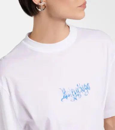 Balenciaga Logo cotton jersey top | Thumbnail 2 Balenciaga Logo cotton jersey top | Thumbnail 2