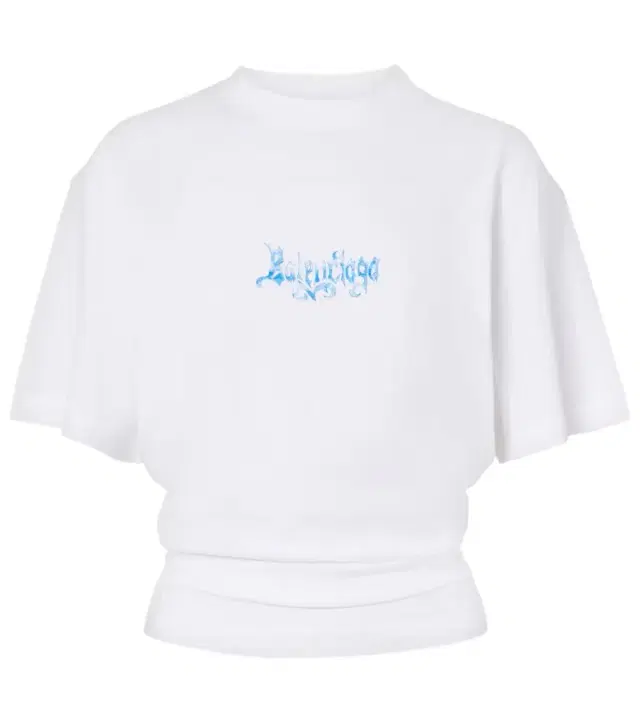 Balenciaga Logo cotton jersey top