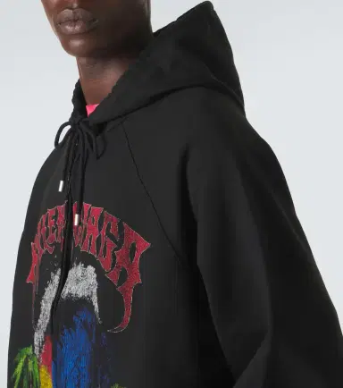 Balenciaga Logo cotton jersey zip-up hoodie | Thumbnail 2