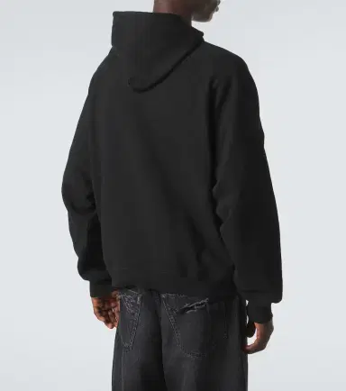 Balenciaga Logo cotton jersey zip-up hoodie | Thumbnail 6