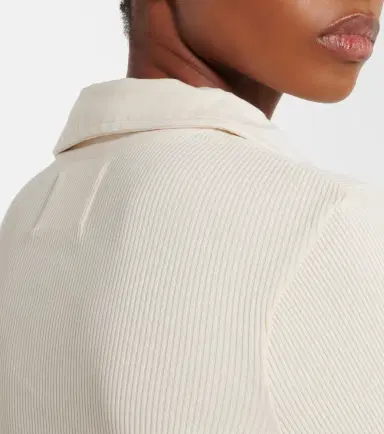 Citizens of Humanity Brea ribbed-knit jersey polo shirt | Thumbnail 2