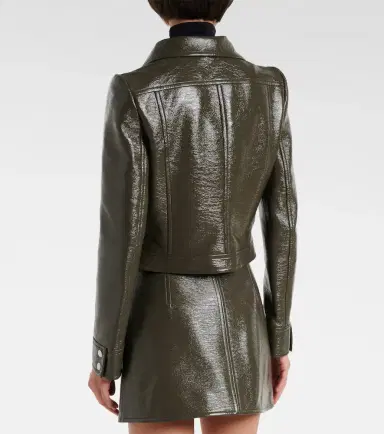 Courrèges Courrèges Cotton-blend vinyl jacket | Thumbnail 2