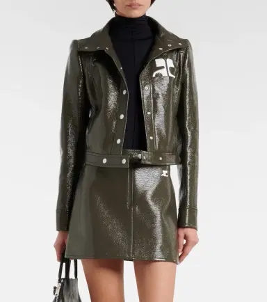 Courrèges Courrèges Cotton-blend vinyl jacket | Thumbnail 3