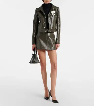 Courrèges Courrèges Cotton-blend vinyl jacket | Thumbnail 4