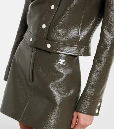 Courrèges Courrèges Cotton-blend vinyl jacket | Thumbnail 5