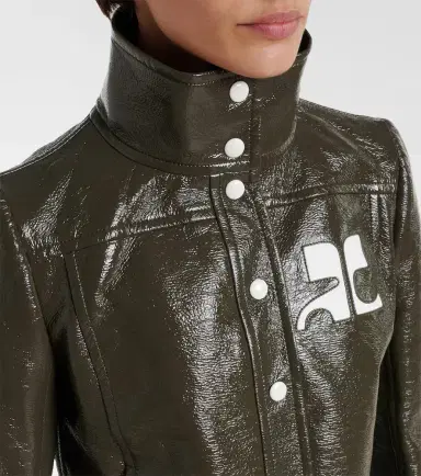 Courrèges Courrèges Cotton-blend vinyl jacket | Thumbnail 6